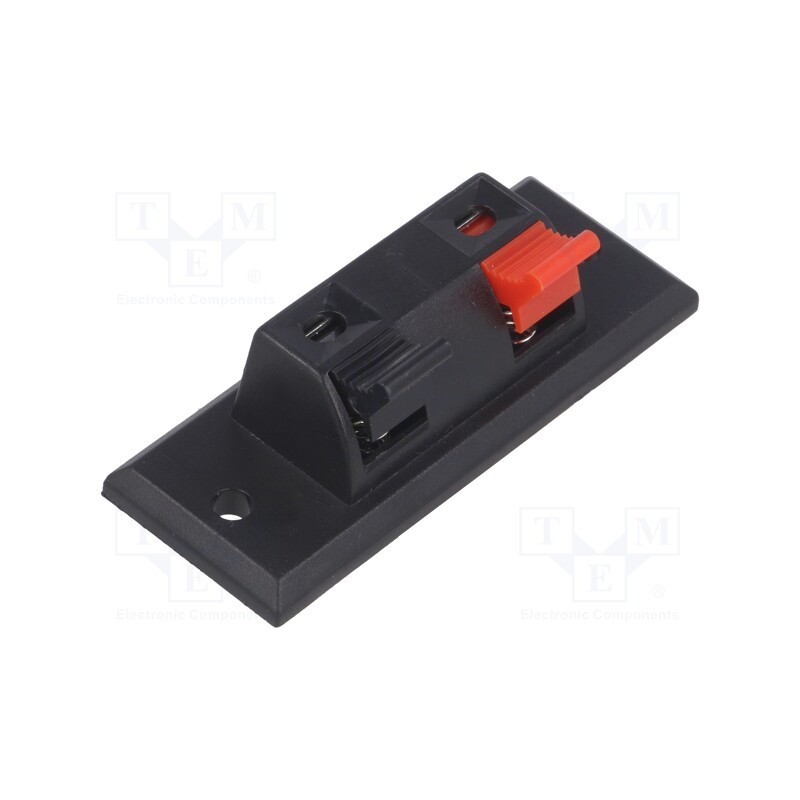 2 pcs x NINIGI - CC-212 - Terminal, loudspeaker, mono, for panel mounting, Width: 55mm