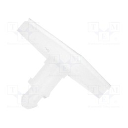 10 pcs x ESSENTRA - CBSBT-5-01A-RT - Self-adhesive holder, polyamide, L: 7.94mm, Ø2: 2.54mm