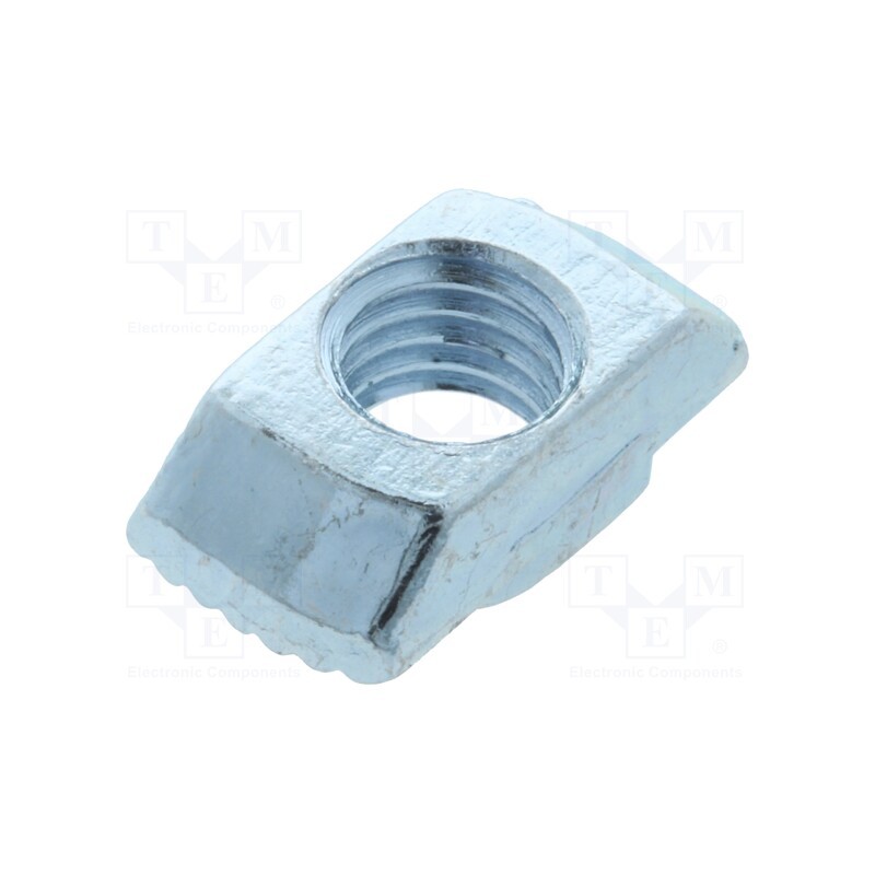 10 pcs x FATH - 096H10817 - Nut, for profiles, Width of the groove: 10mm, steel, zinc, T-slot