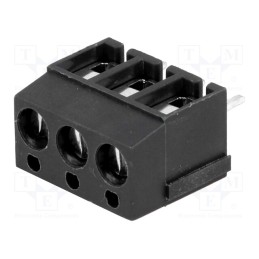 2 pcs x NINIGI - TB-5.0-P-3P1-GY - PCB terminal block, angled 90°, 5mm, ways: 3, on PCBs, 2.5mm2, 16A