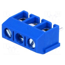 2 pcs x NINIGI - TB-5.0-P-3P - PCB terminal block, angled 90°, 5mm, ways: 3, on PCBs, 2.5mm2, 16A