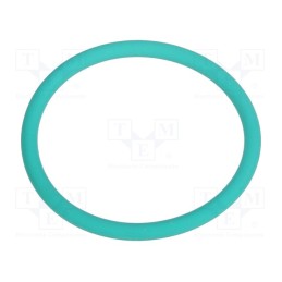 10 pcs x HUMMEL - 1.321.1600.21 - O-ring gasket, FPM, Thk: 1.5mm, Øint: 18mm, PG16, green, -40÷200°C