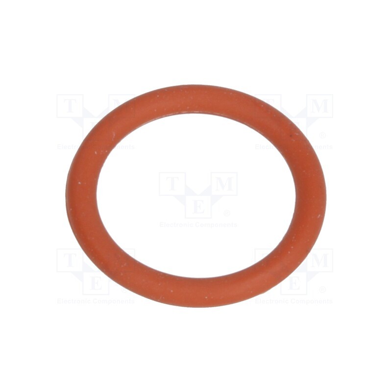 10 pcs x HUMMEL - 1.321.1200.59 - O-ring gasket, VMQ, Thk: 1.5mm, Øint: 10mm, M12, red, -60÷250°C