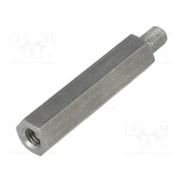 10 pcs x DREMEC - 249X45 - Screwed spacer sleeve, 45mm, Int.thread: M6, Ext.thread: M6
