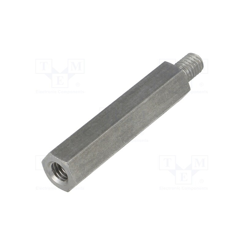 10 pcs x DREMEC - 249X45 - Screwed spacer sleeve, 45mm, Int.thread: M6, Ext.thread: M6