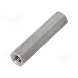 10 pcs x DREMEC - 149X45 - Screwed spacer sleeve, 45mm, Int.thread: M6, hexagonal
