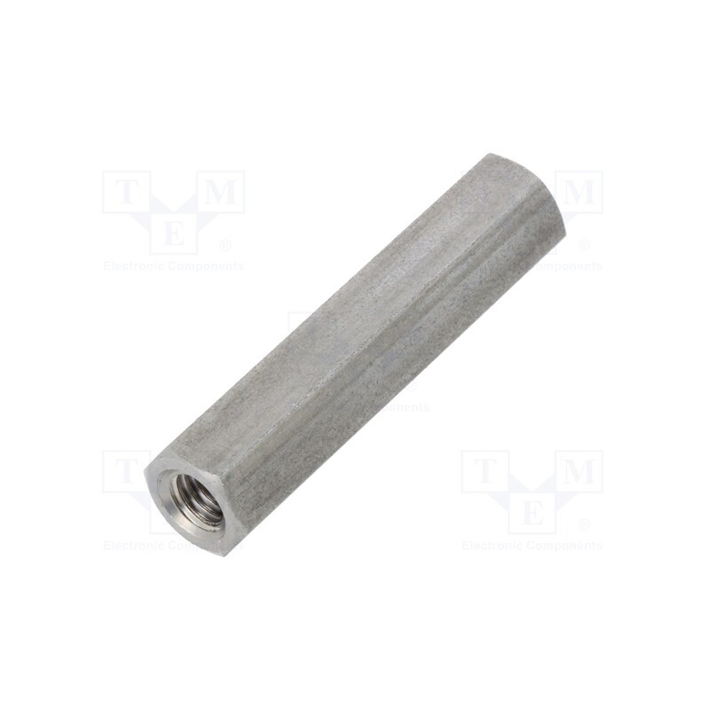 10 pcs x DREMEC - 149X45 - Screwed spacer sleeve, 45mm, Int.thread: M6, hexagonal