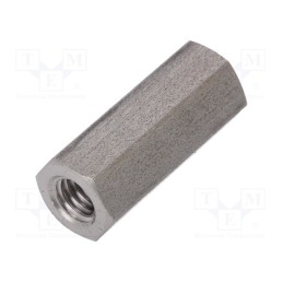 10 pcs x DREMEC - 149X25 - Screwed spacer sleeve, 25mm, Int.thread: M6, hexagonal