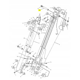 CVA pin for mounting the cat excavator extension cylinder
