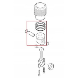 Hatz 1d42 piston complete 0 50 02015301