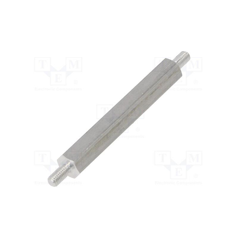 10 pcs x DREMEC - 435X40 - Screwed spacer sleeve, 40mm, Ext.thread: M3, hexagonal, aluminium