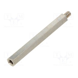 10 pcs x DREMEC - 218X70 - Screwed spacer sleeve, 70mm, Int.thread: M5, Ext.thread: M5, brass