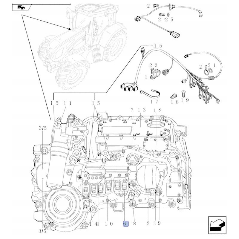 Solenoid valve new holland steyr cnh 192300240001
