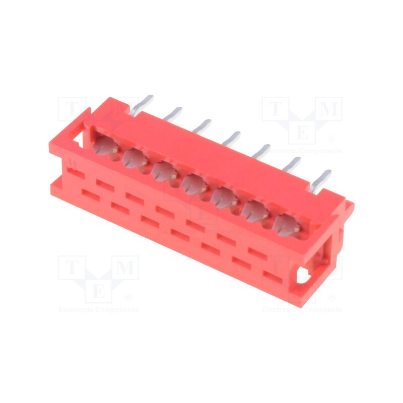 2 pcs x CONNFLY - DS1015-02-14R6 - Wire-board, adapter, PIN: 14, IDC,THT, on PCBs,for ribbon cable