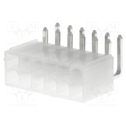 2 pcs x NINIGI - N42GK-12 - Socket, wire-board, male, N42G, 4.2mm, PIN: 12, THT, 600V, 9A, tinned