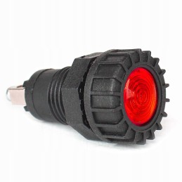 Red indicator light 12 24v universal, 2 cubes