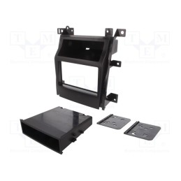 1 pcs x METRA - 99-2007 - Radio frame, Cadillac, 1 DIN,2 DIN, matt black