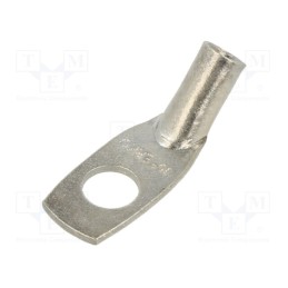 2 pcs x ERKO - KCS45_8-10/10 - Tip: ring tube, M8, 10mm2, crimped, for cable, angled 45°, tinned