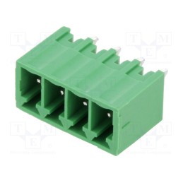 2 pcs x AMPHENOL ANYTEK - OQ0412500000G - Pluggable terminal block, 3.5mm, ways: 4, straight, socket, male