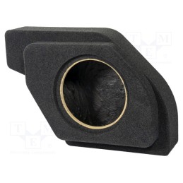 1 pcs x BASSER - FBFORD07 - Car loudspeaker enclosure, MDF, black melange, textil, 250mm