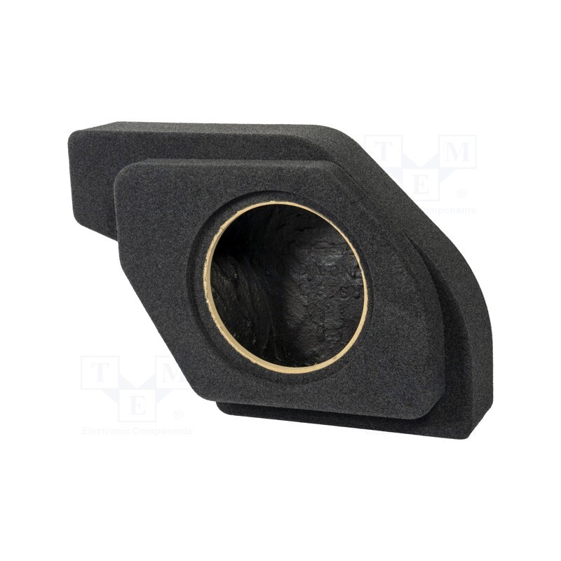 1 pcs x BASSER - FBFORD07 - Car loudspeaker enclosure, MDF, black melange, textil, 250mm