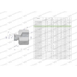 Hydraulic differential bush AB 1 4x3 8 Warynski