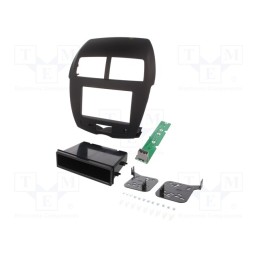 1 pcs x METRA - 99-7014B - Radio frame, Mitsubishi, 2 DIN, matt black