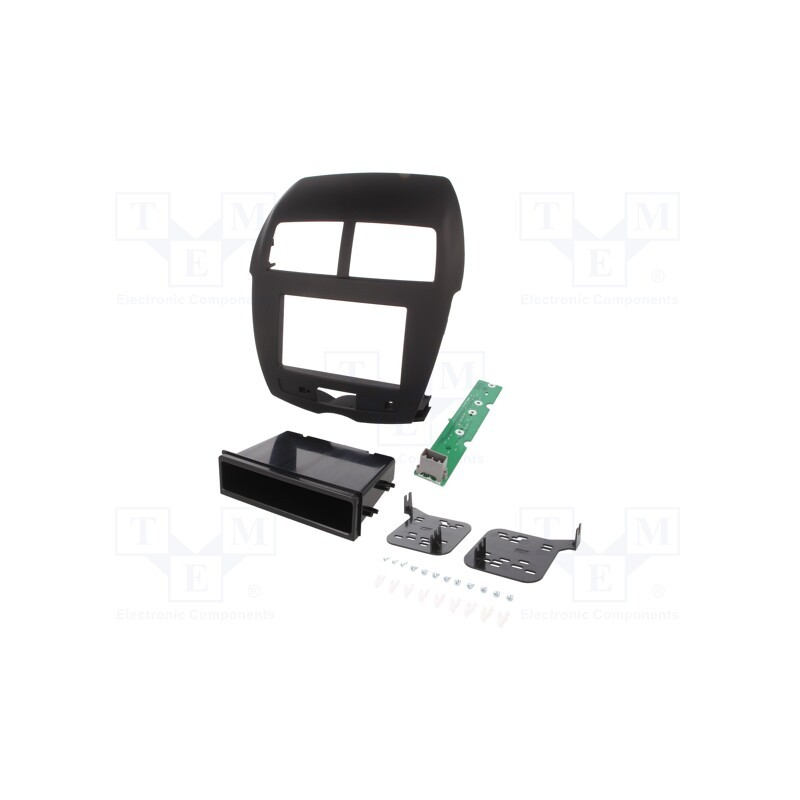 1 pcs x METRA - 99-7014B - Radio frame, Mitsubishi, 2 DIN, matt black
