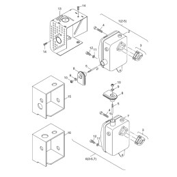 Hatz 1b30 muffler gasket set 01732601