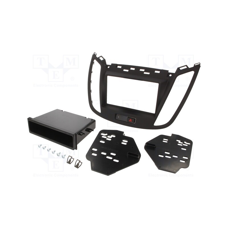 1 pcs x METRA - 99-5833B - Radio frame, Ford, 1 DIN,2 DIN, matt black