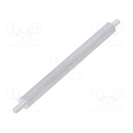 10 pcs x DREMEC - 435X65 - Screwed spacer sleeve, 65mm, Ext.thread: M3, hexagonal, aluminium