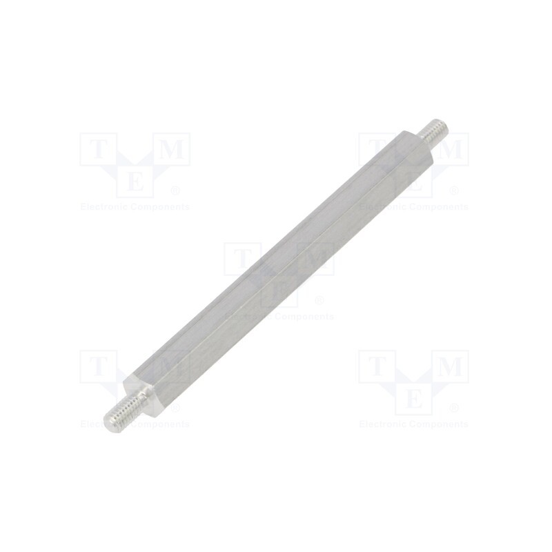 10 pcs x DREMEC - 435X55 - Screwed spacer sleeve, 55mm, Ext.thread: M3, hexagonal, aluminium