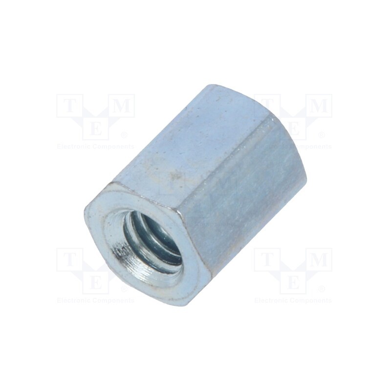 10 pcs x DREMEC - 1212X05 - Screwed spacer sleeve, 5mm, Int.thread: M2,5, hexagonal, steel