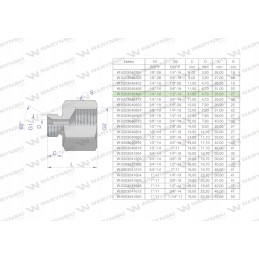 Hydraulic differential bush AB 1 4x1 2 Warynski
