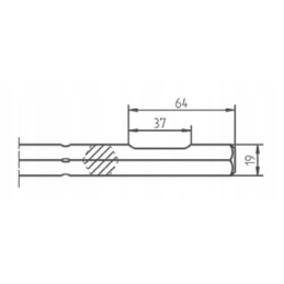 Chisel point point hex point 19 l min 350 mm