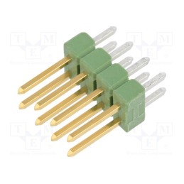 2 pcs x TE Connectivity - 826632-4 - Pin header, pin strips, AMPMODU MOD II, male, PIN: 8, straight