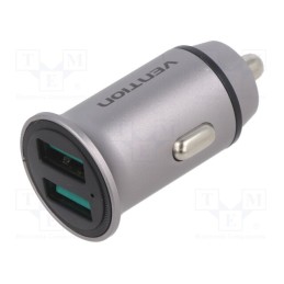 1 pcs x VENTION - FFAH0 - USB power supply, USB A socket x2, Inom: 3.4A, Sup.volt: 12÷24VDC