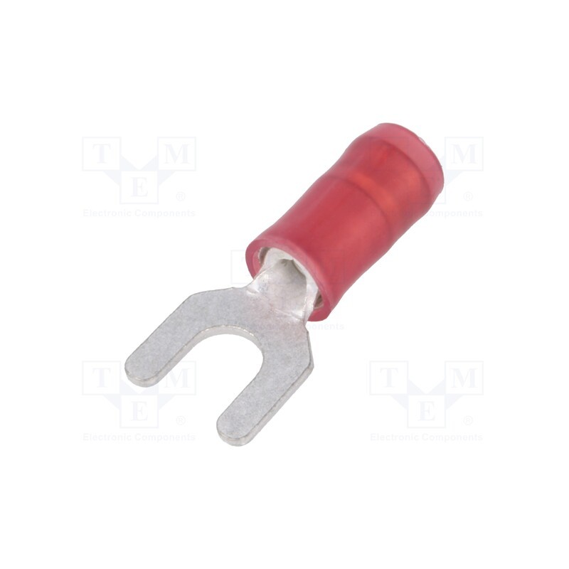 2 pcs x TE Connectivity - 34080 - Tip: fork, M3,5, Ø: 3.51mm, 0.3÷1.42mm2, crimped, for cable, tinned