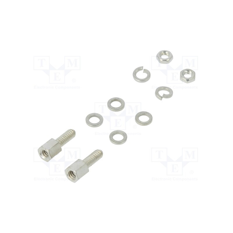 2 pcs x MOLEX - 1727040093 - Threaded head screw, UNC 4-40, Spanner: 4.5mm, Thread len: 7.92mm