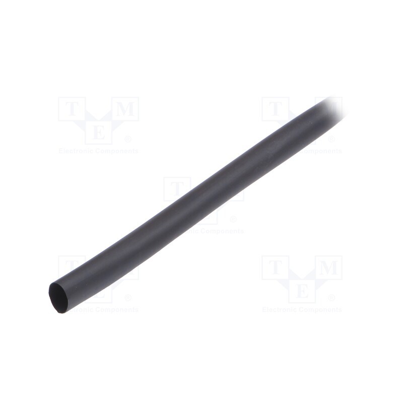1 rol x 3M - 7000098885 - Heat shrink sleeve, glueless, 2: 1, 9.5mm, L: 150m, black, reel