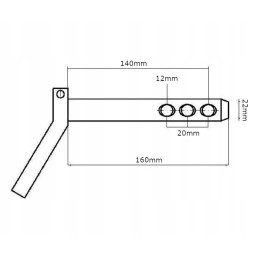 Pin 22x160 mm