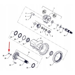Pis03050002 nut m20 x 1 5