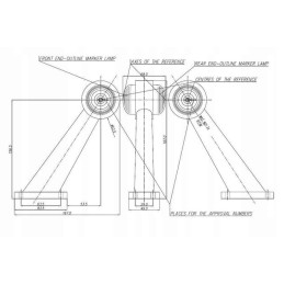 La35005 front and rear marker lamp