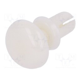 10 pcs x DREMEC - 8G4013.0X3.0W - Rivet, polyamide, L.rivet: 4.5mm, Panel cutout diam: 3.1mm, white