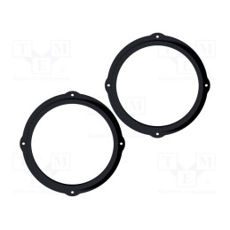 1 set x BASSER - DMSEAT03 - Spacer ring, MDF, 200mm, Seat, impregnated, 2pcs.