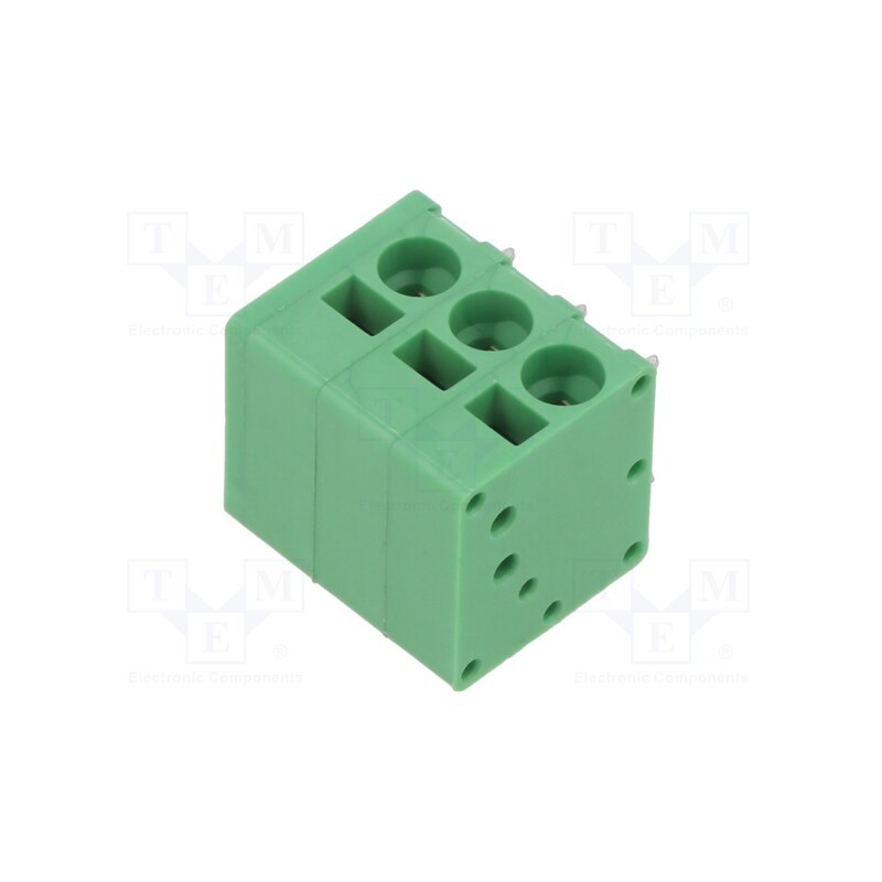 2 pcs x ADAM TECH - EB163A-03-C - PCB terminal block, Contacts ph: 5mm, ways: 3, angled 90°, on PCBs