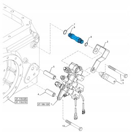 Rear axle grease fitting new holland td5 47466454 c
