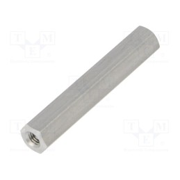 10 pcs x DREMEC - 135X35 - Screwed spacer sleeve, 35mm, Int.thread: M3, hexagonal, aluminium