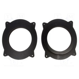 1 set x BASSER - DMLEXU05 - Spacer ring, MDF, 165mm, Lexus, impregnated, 2pcs.