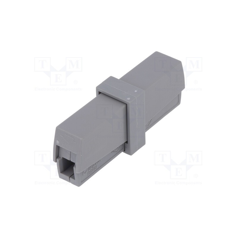 2 pcs x DEGSON ELECTRONICS - DG224-8.0-01P-11-00AH - Quick splice, spring clamp, 0.2÷2.5mm2, 450V, 24A, quick splice